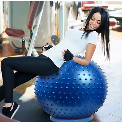 45CM Point Massage Ball Yoga Ball with Pump Hedgehog Fitness Balls Fitball Pilates Balance Training Sport GYM